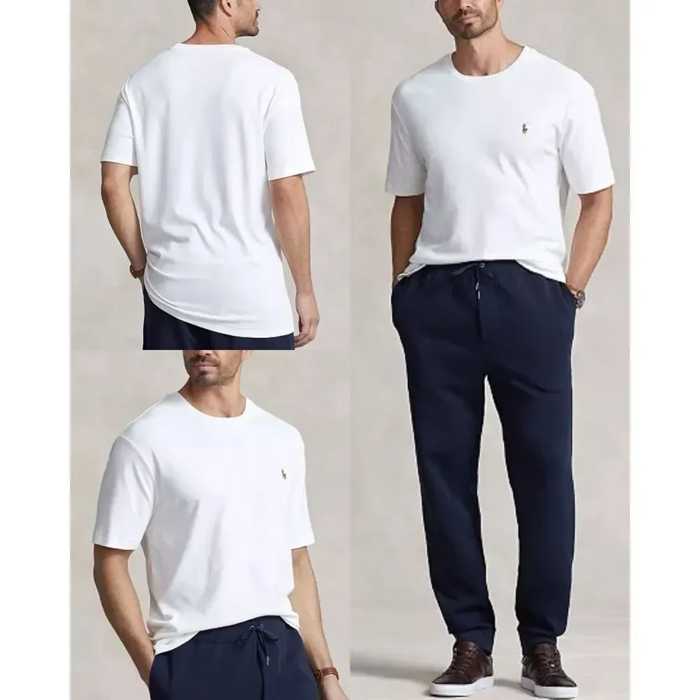 Polo Ralph Lauren NWT Big & Tall Soft Touch T-Shirt White 3X 2 PC BUNDLE